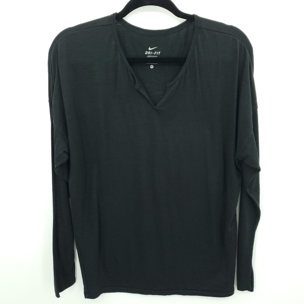 Nike Dri-FIT Wool-Blend Long Sleeve Top M Black